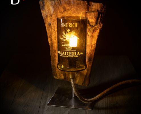 Lampe-Glasflasche-Madeira